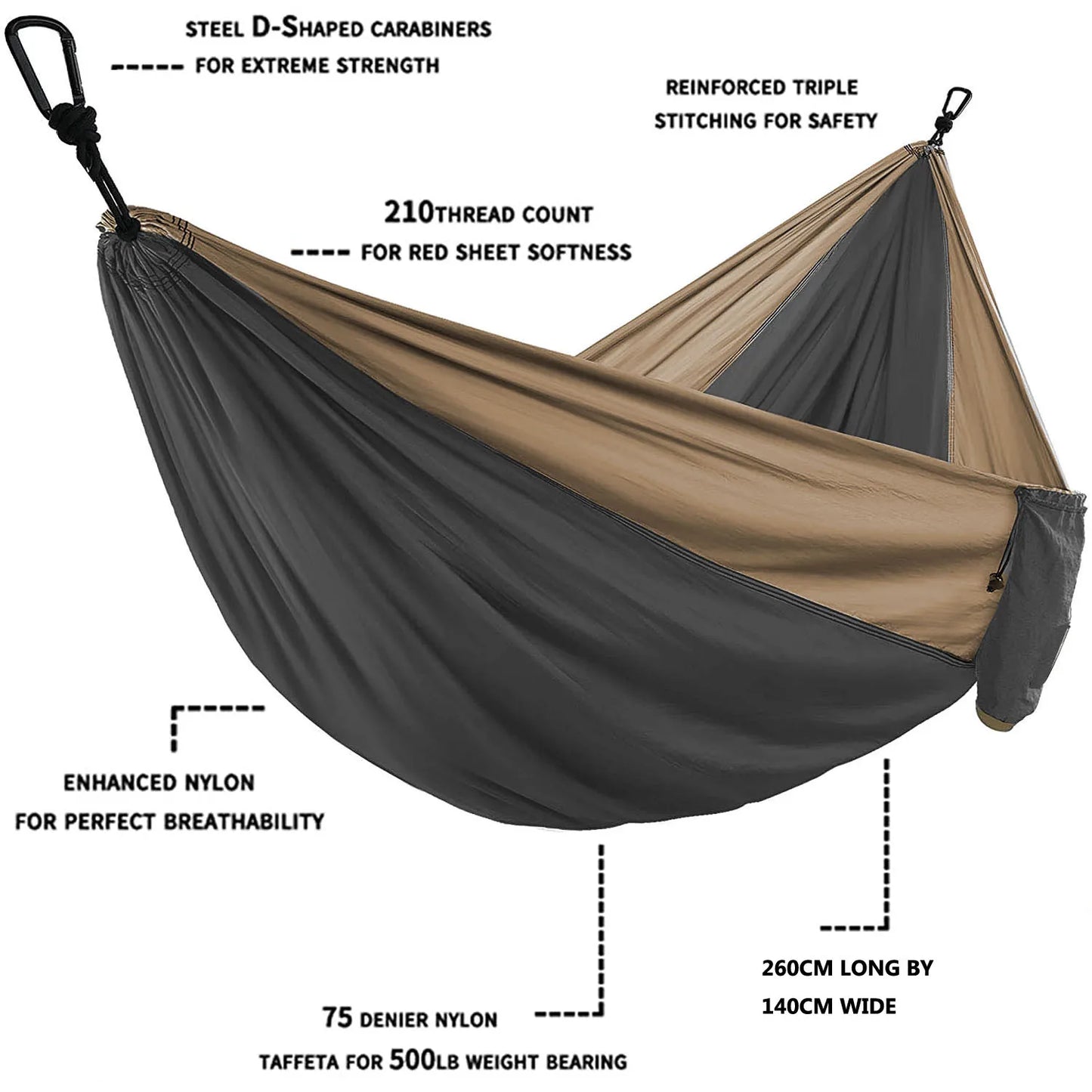 Zoowee™ Outdoor Parachute Sleeping Hammock