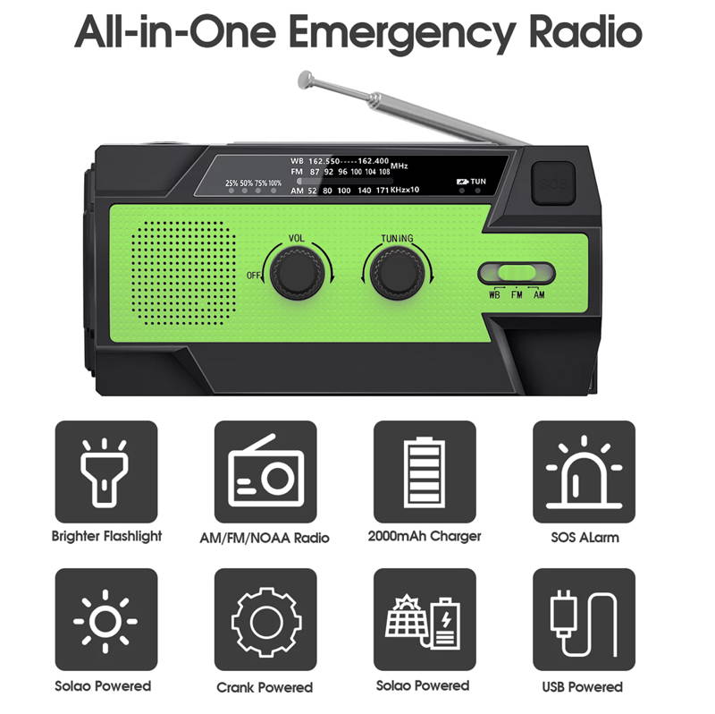 2024 Multifunctional Solar Powered Radio