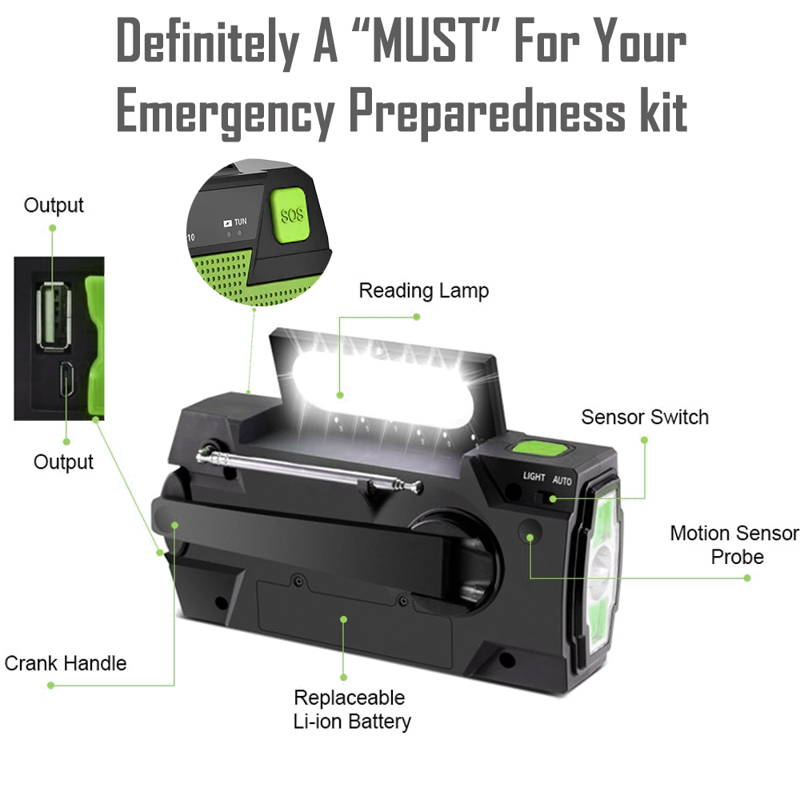 2024 Multifunctional Solar Powered Radio