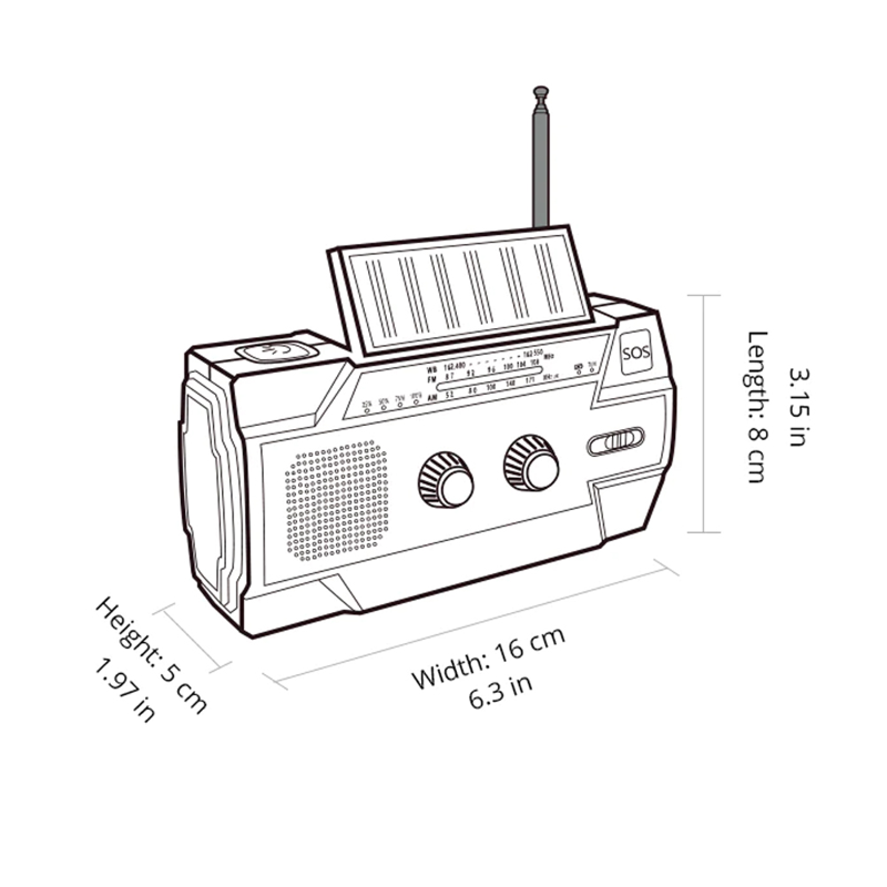 2024 Multifunctional Solar Powered Radio