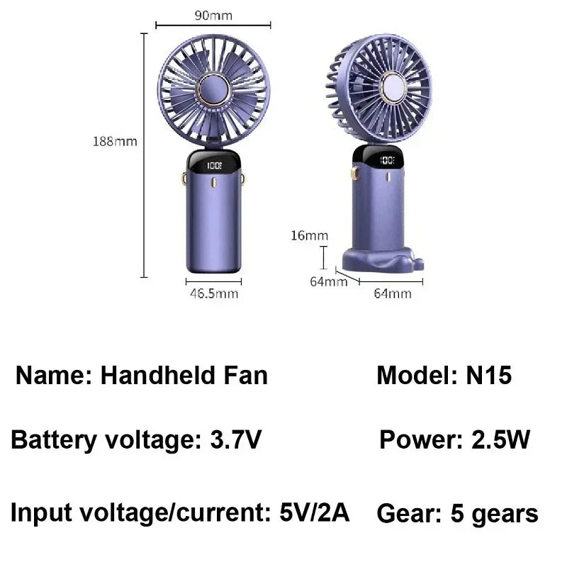 Upgraded Electric Portable A/C Fan 2024